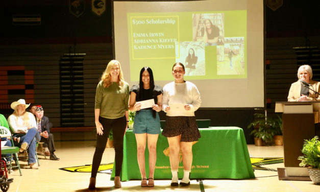 Basehor Chamber Scholarship Presentation to Students at Basehor-Linewood High School